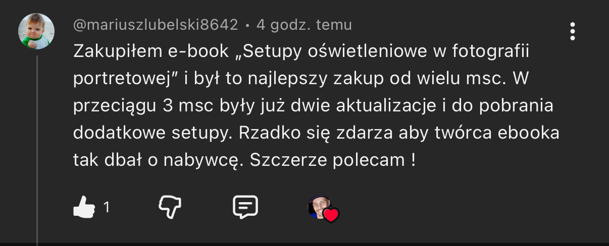 Setupy oświetleniowe Michał Treutler opinie